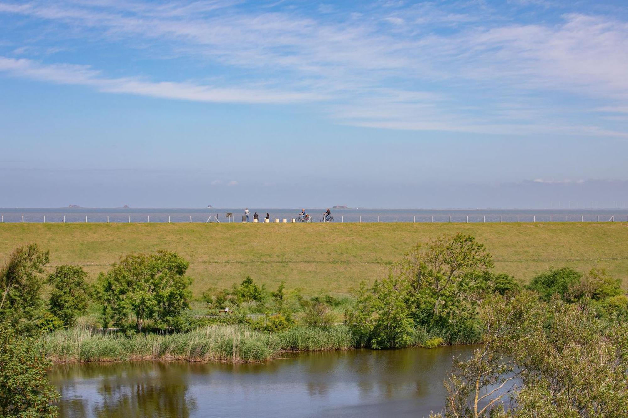 Apartment N14 Direkt Am Nordseedeich Mit Blick Auf Den See Нордштранд Экстерьер фото